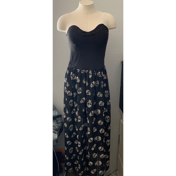 skull maxi dress